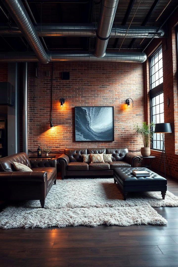 Industrial Chic Elements - 21 Cozy Living Room Ideas