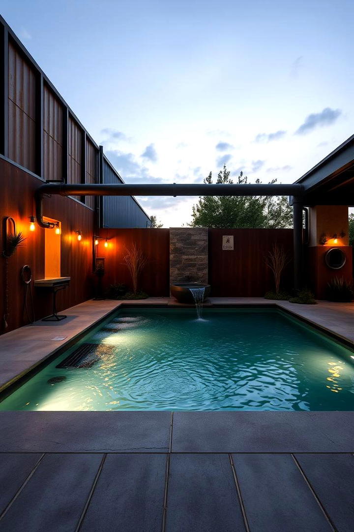 Industrial Chic Pool - 30 Shipping Container Pools