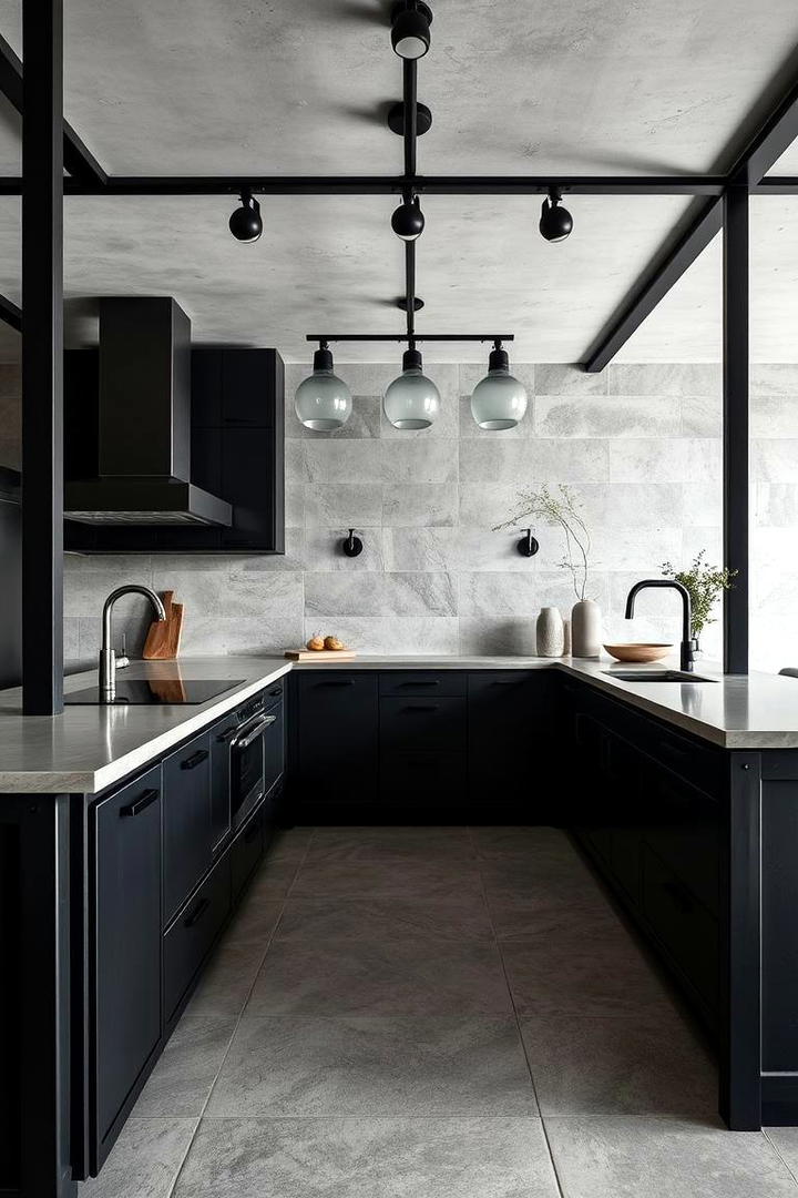 Industrial Chic Vibe - 21 Kitchen Peninsula Ideas