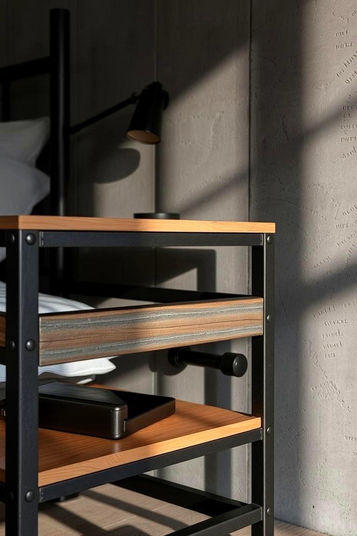 Industrial Edge - 30 Nightstand Ideas