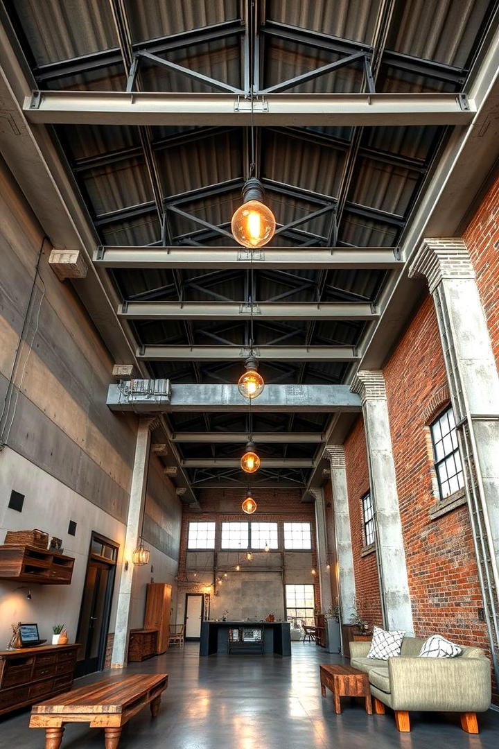 Industrial Exposed Charm - 21 Decorative Ceiling Beam Ideas