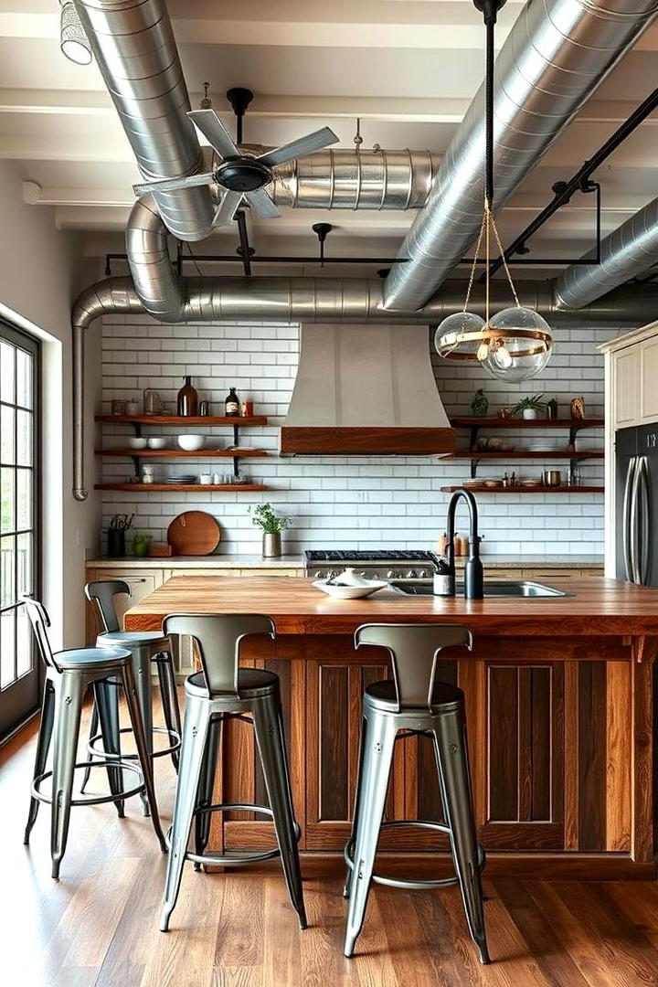 Industrial Farmhouse Blend - 21 Farmhouse Kitchen Ideas