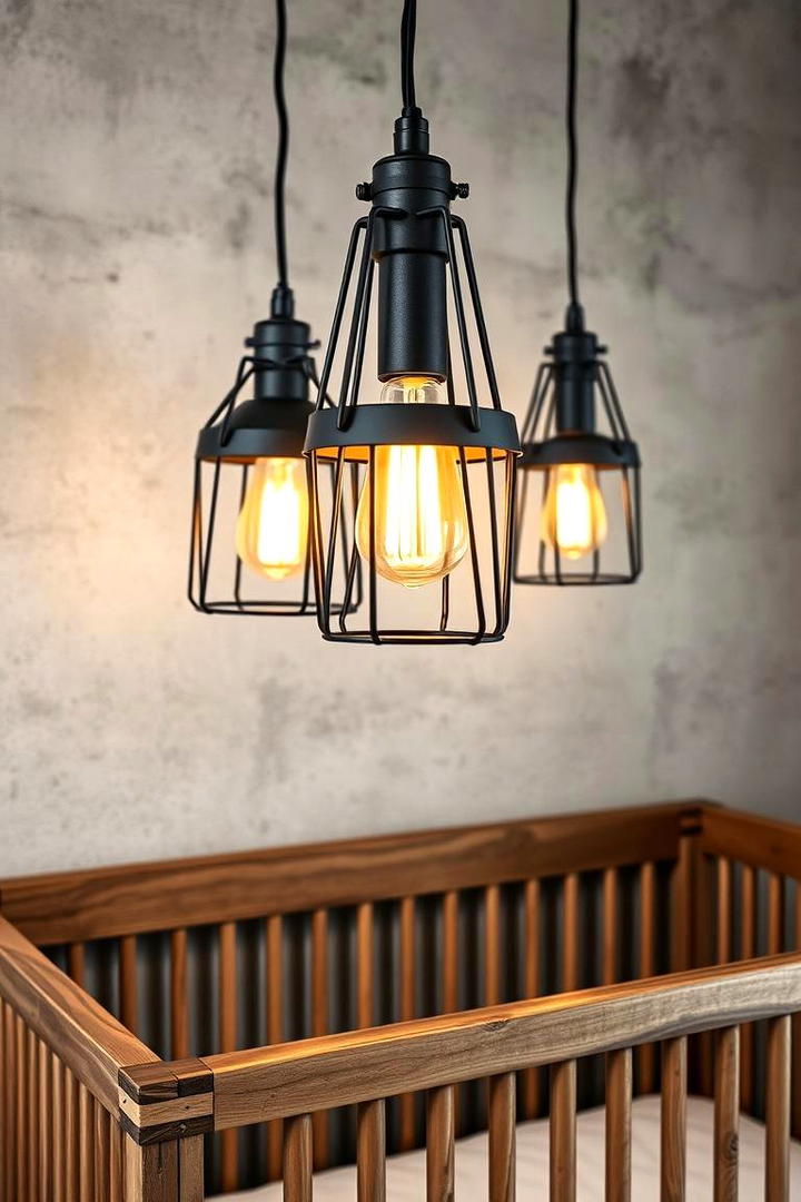 Industrial Grey Lighting Fixtures - 30 Grey Nursery Ideas