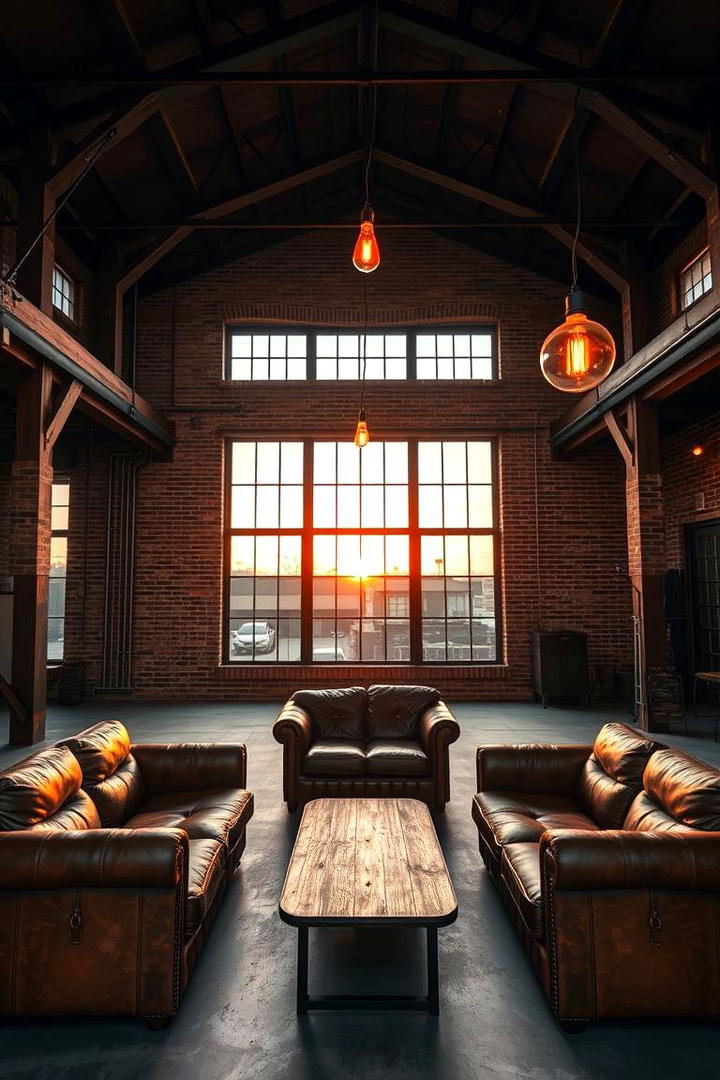 Industrial Loft Ambiance - 30 Vaulted Ceiling With Beams