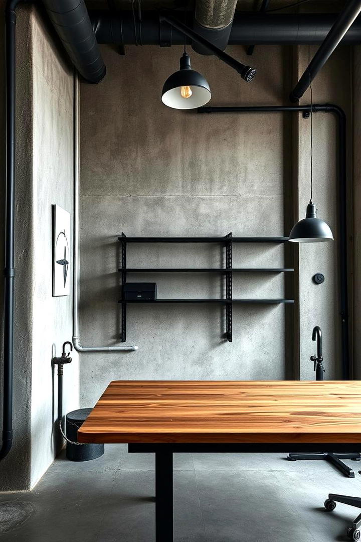 Industrial Modern Edge - 21 Home Office Decor Ideas