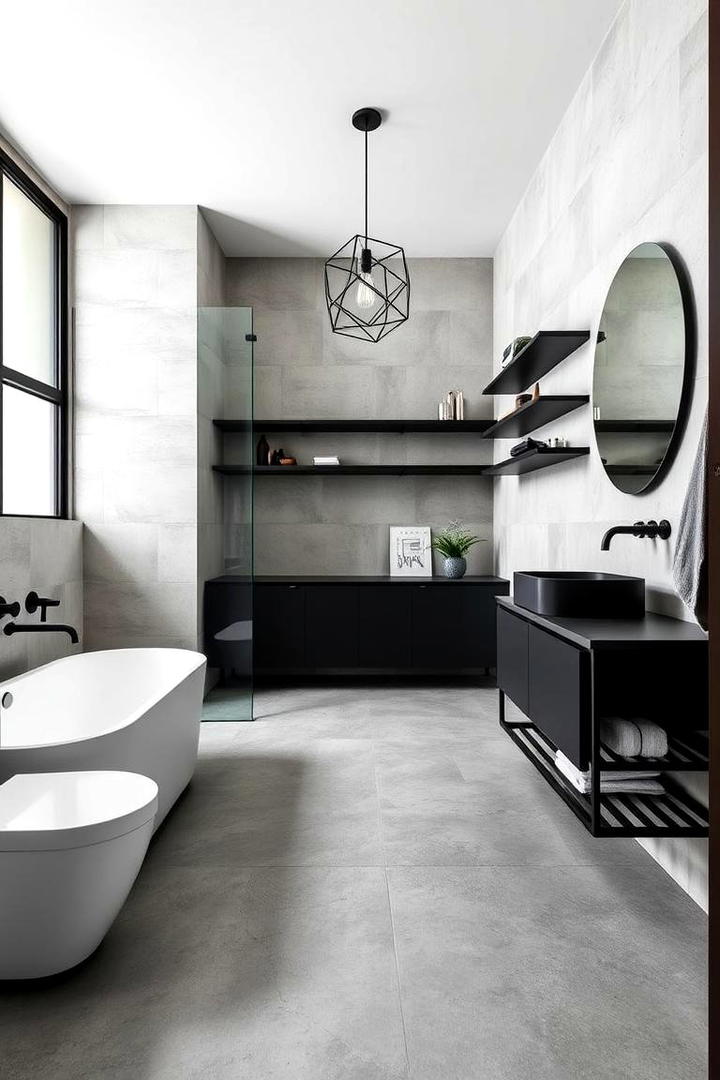 Industrial Modern Fusion - 30 Ensuite Bathroom Ideas