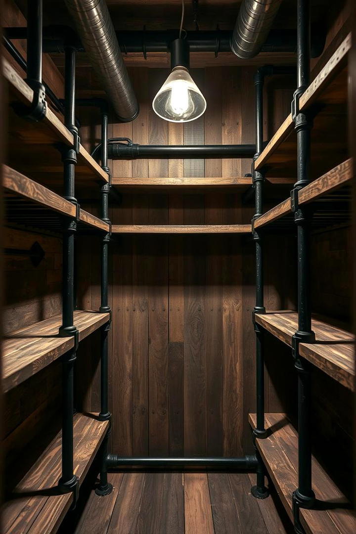 Industrial Pipe Shelving - 30 Closet Shelving Ideas