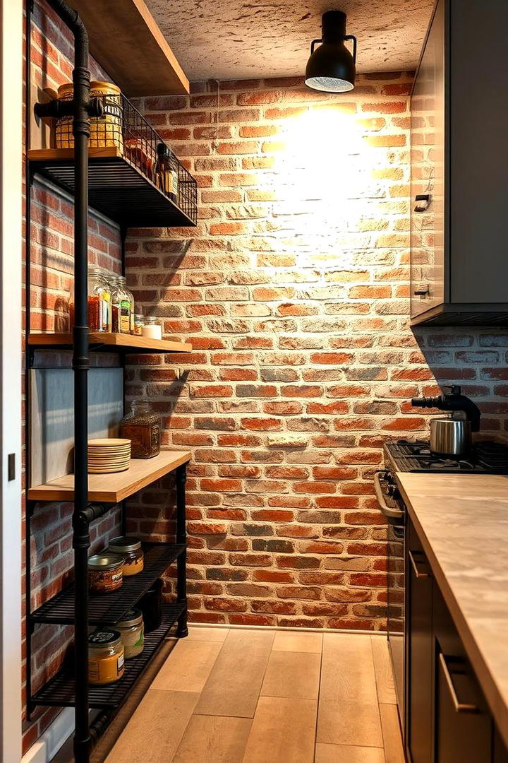 Industrial Style Corner Pantry - 30 Corner Pantry Ideas