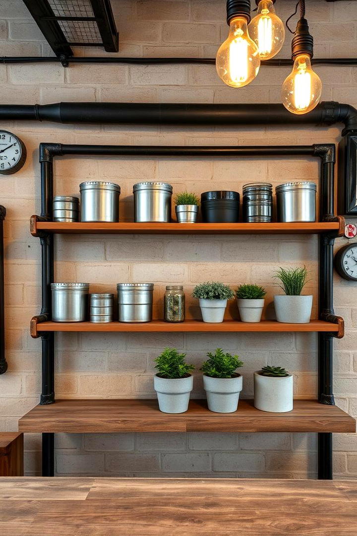 Industrial Style Craft Accents - 30 Small Craft Room Ideas