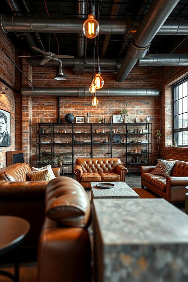 Industrial Urban Family Room - 21 Family Room Ideas