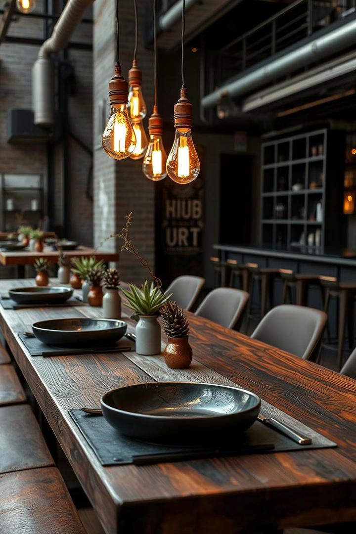 Industrial Urban Table Setting - 21 Table Setting Ideas