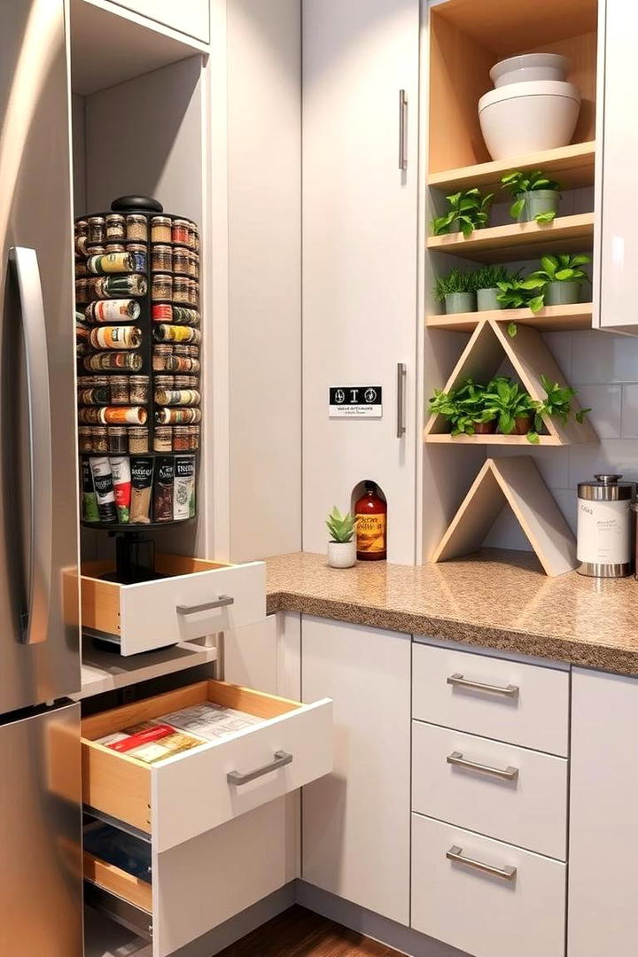 Innovative Corner Solutions - 30 Kitchens Without Upper Cabinets