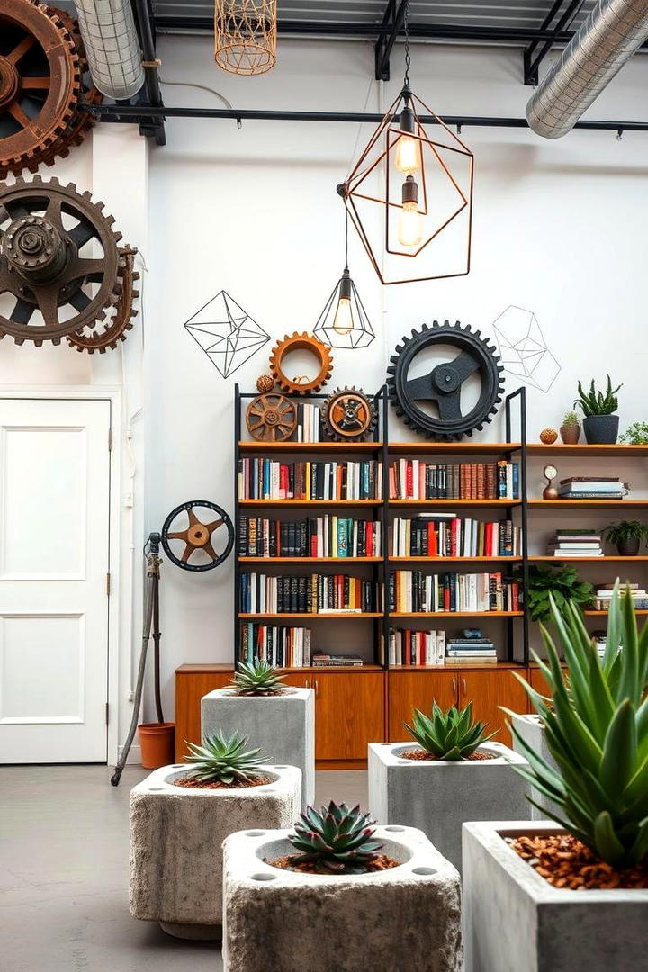 Innovative Industrial Accents - 21 Industrial Interior Design Style Ideas