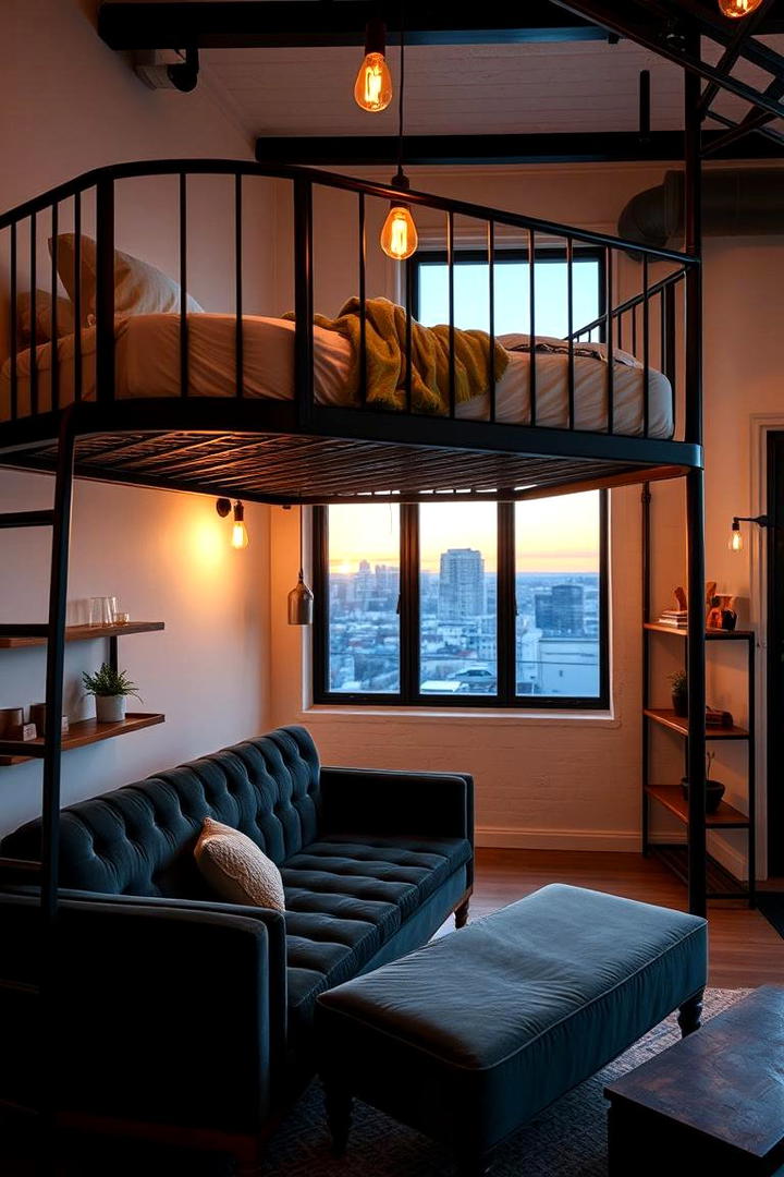 Innovative Lofted Beds - 30 small guest room ideas