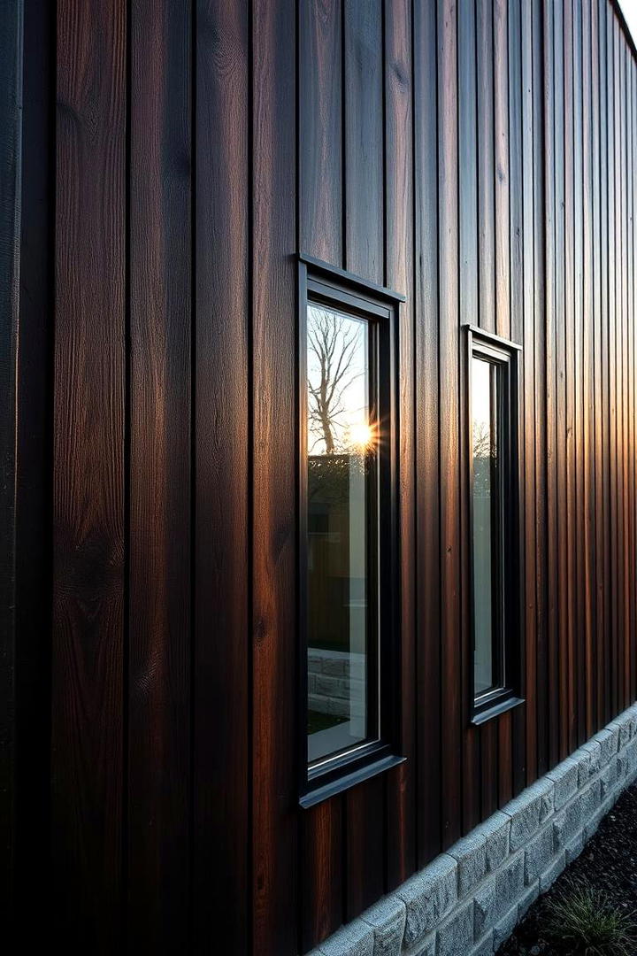 Innovative Material Combinations - 30 Dark Brown House With Black Trim