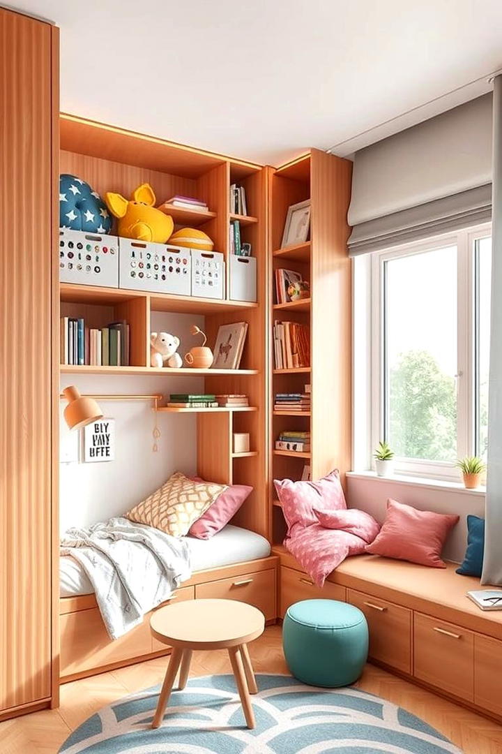 Innovative Multi Use Corners - 21 Boy and Girl Shared Small Room Ideas