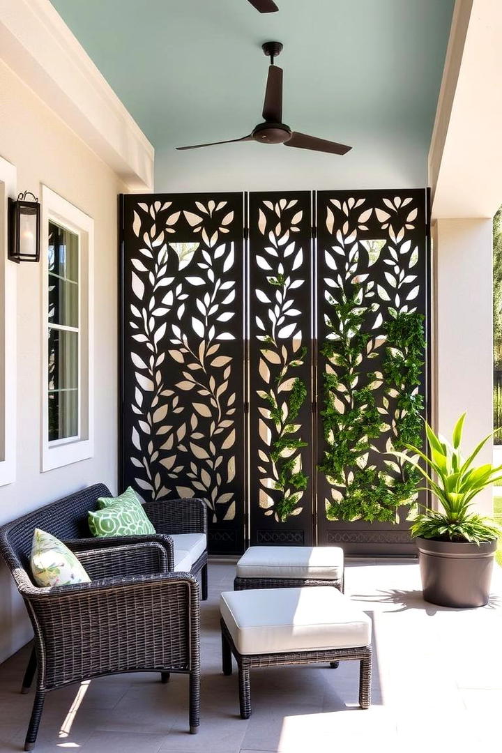 Innovative Space Dividers - 21 Small Porch Ideas