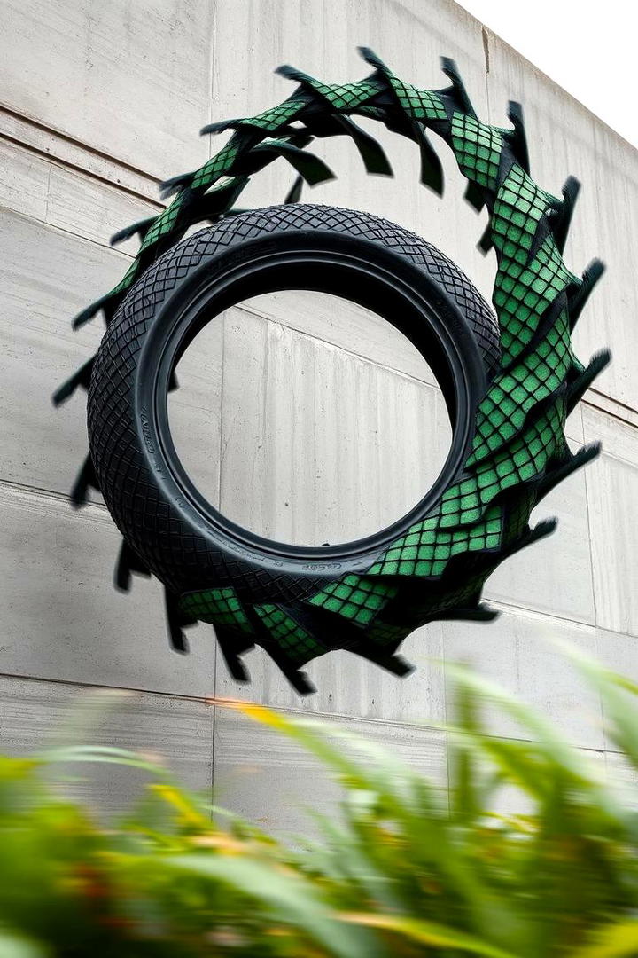 Innovative Tyre Garden Art Installations - 21 Recycled Tyre Garden Art Ideas