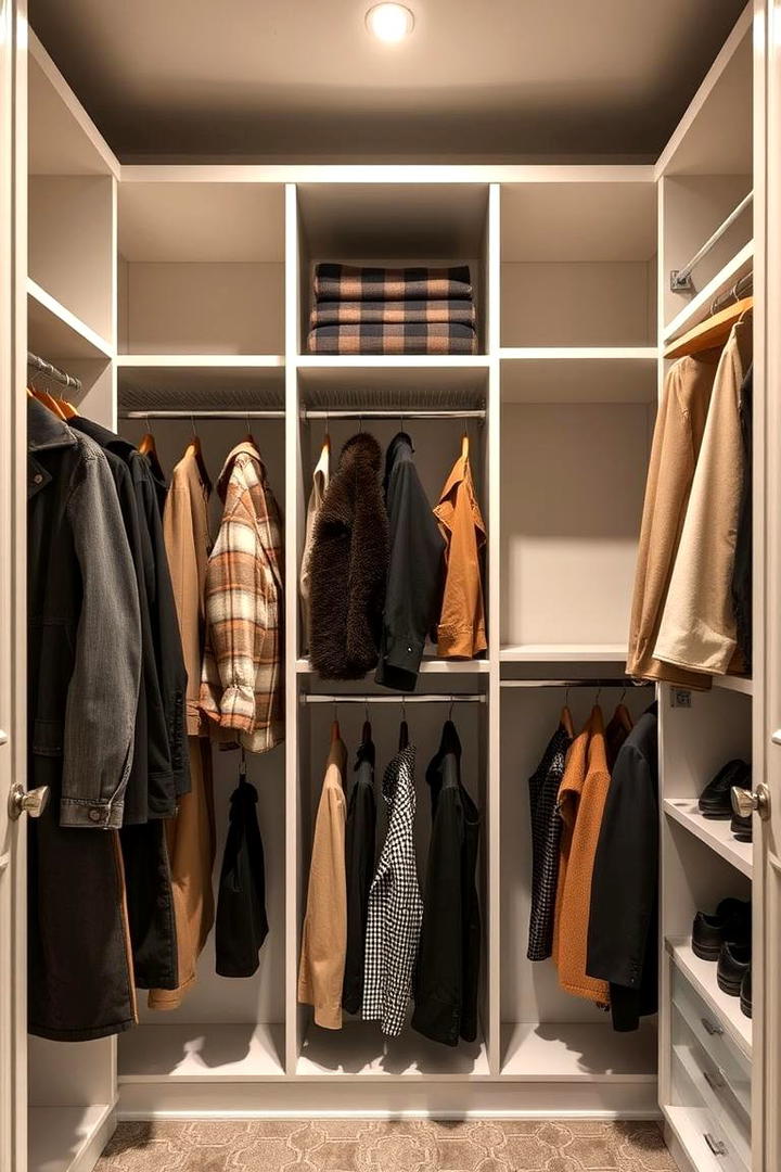 Installing Custom Rod Systems - 30 Hall Closet Organization Ideas