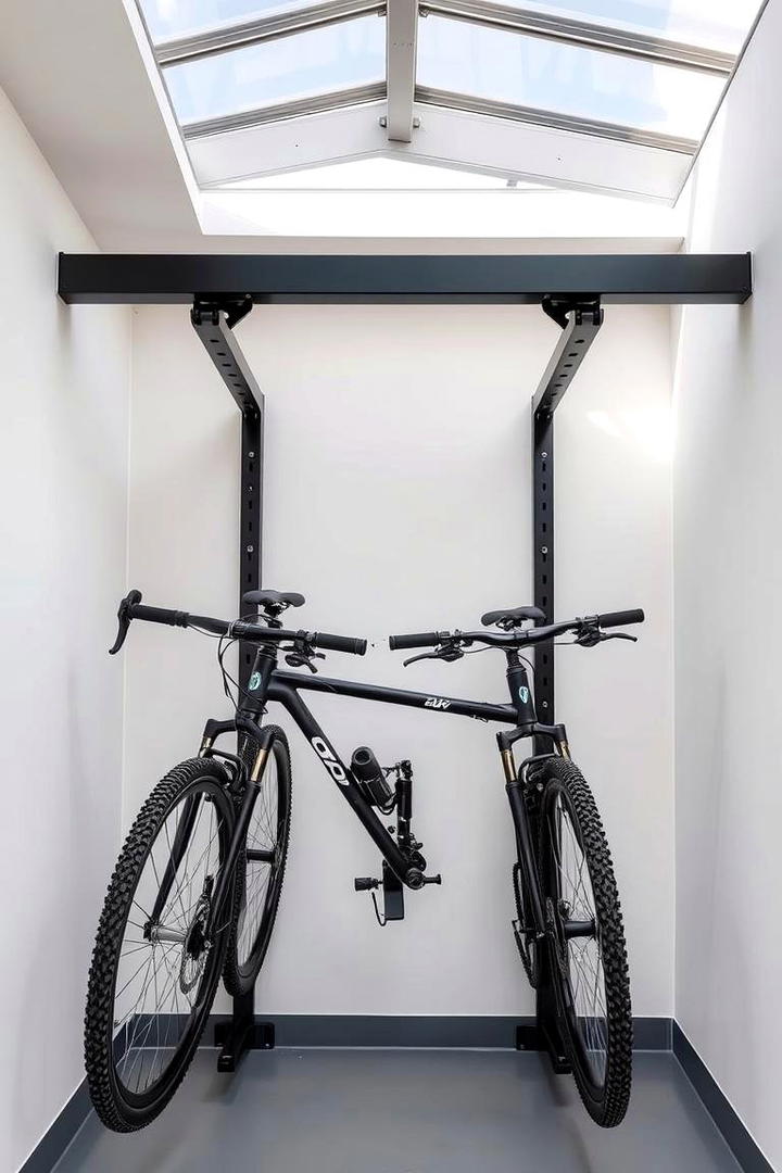 Integrated Bike Racks - 30 Garage Wall Ideas