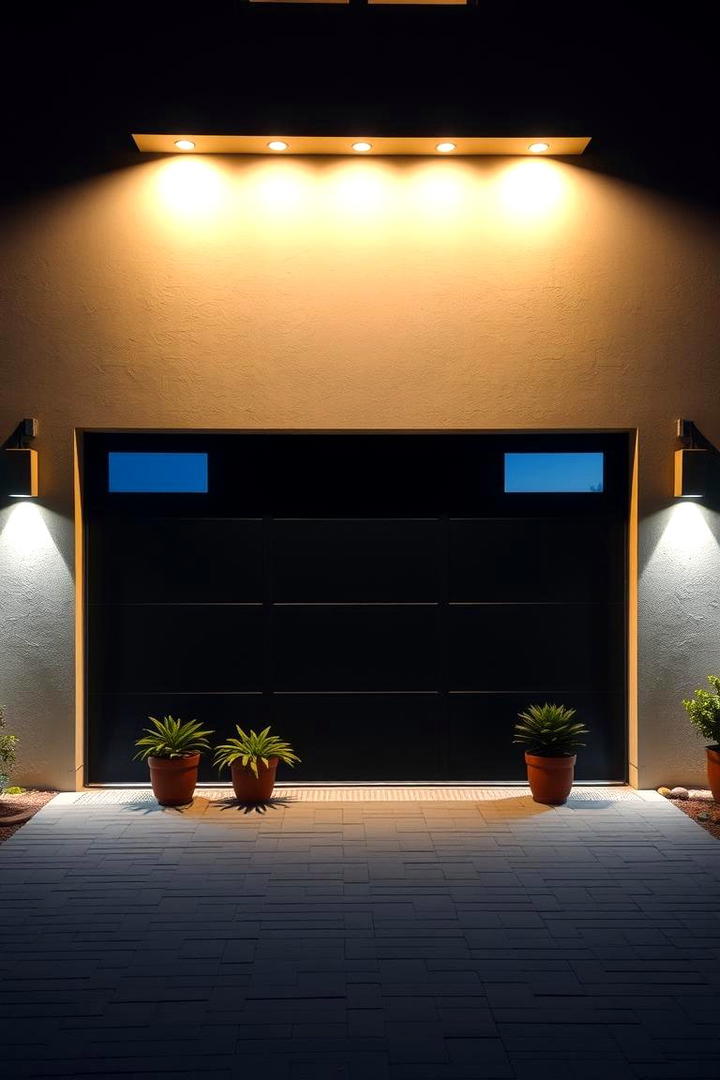 Integrated Garage Door Lighting - 30 Garage Lighting Ideas