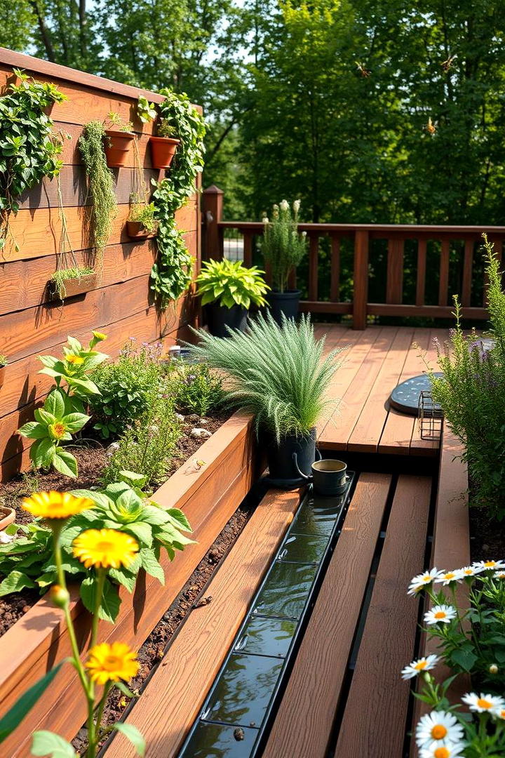 Integrated Green Composite Deck - 30 Composite Deck Ideas