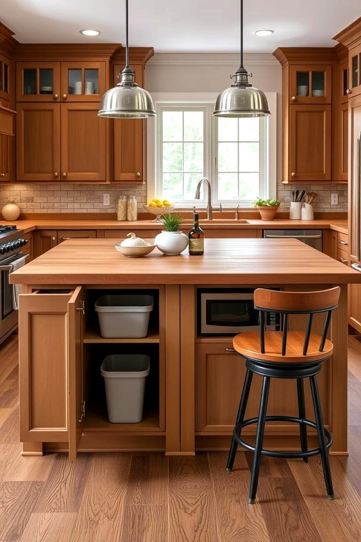 Integrated Kitchen Islands - 30 Tiny House Storage Ideas