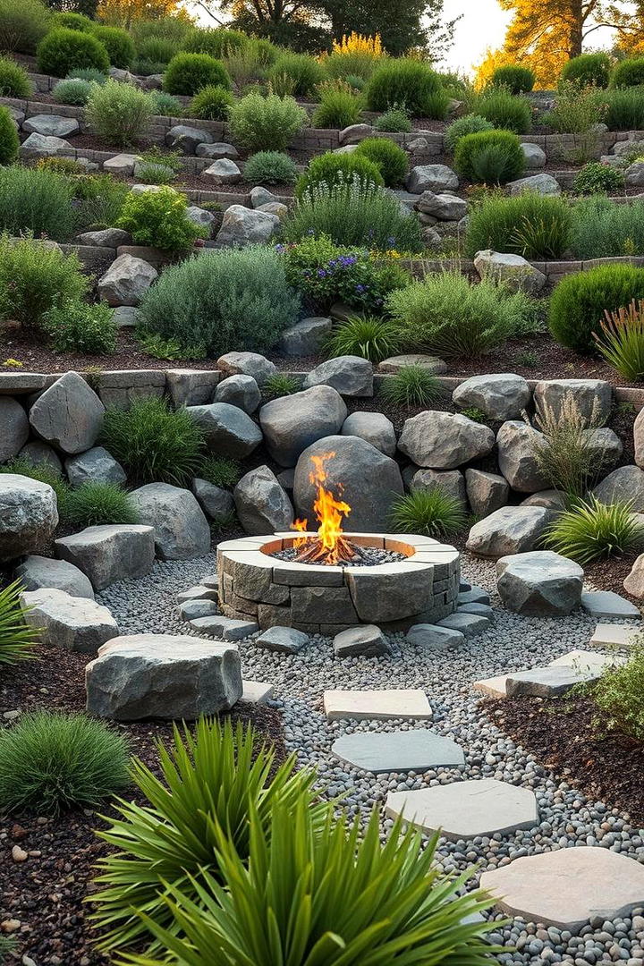 Integrated Landscape Feature - 21 Fire Pit Ideas