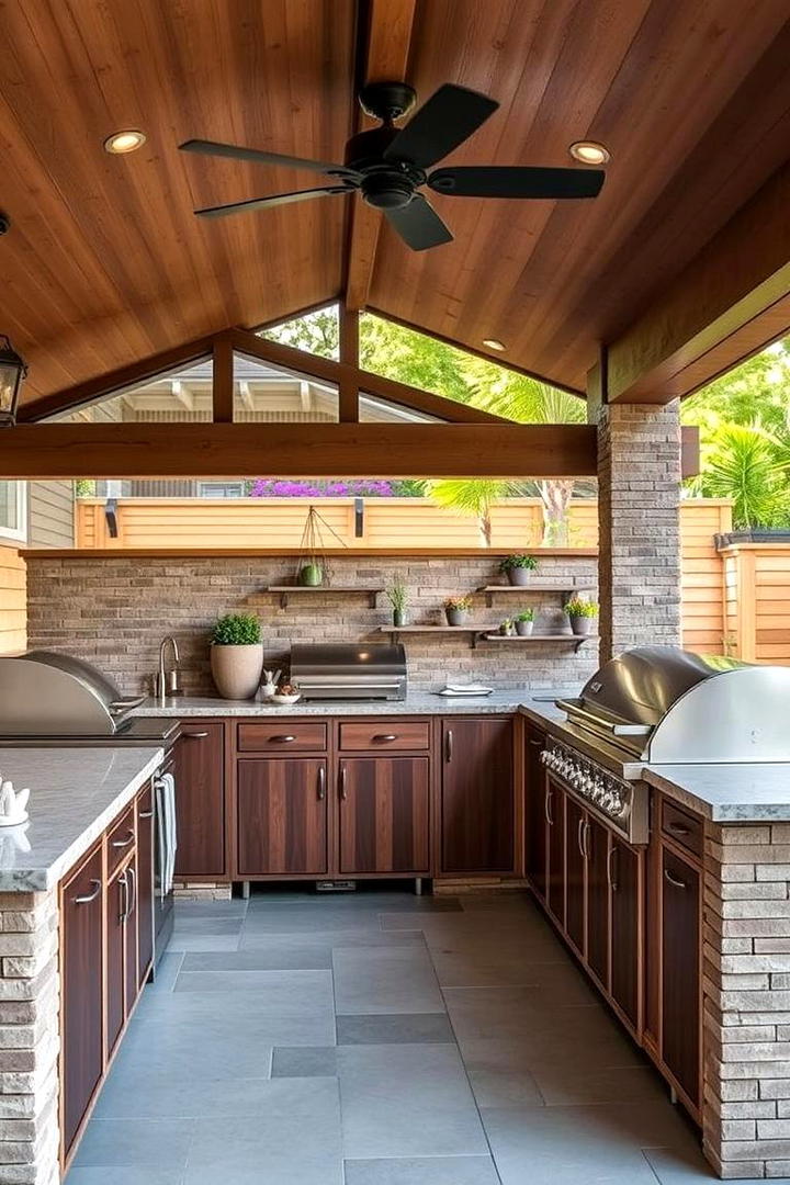 Integrated Outdoor Kitchen - 21 Backyard Patio Ideas