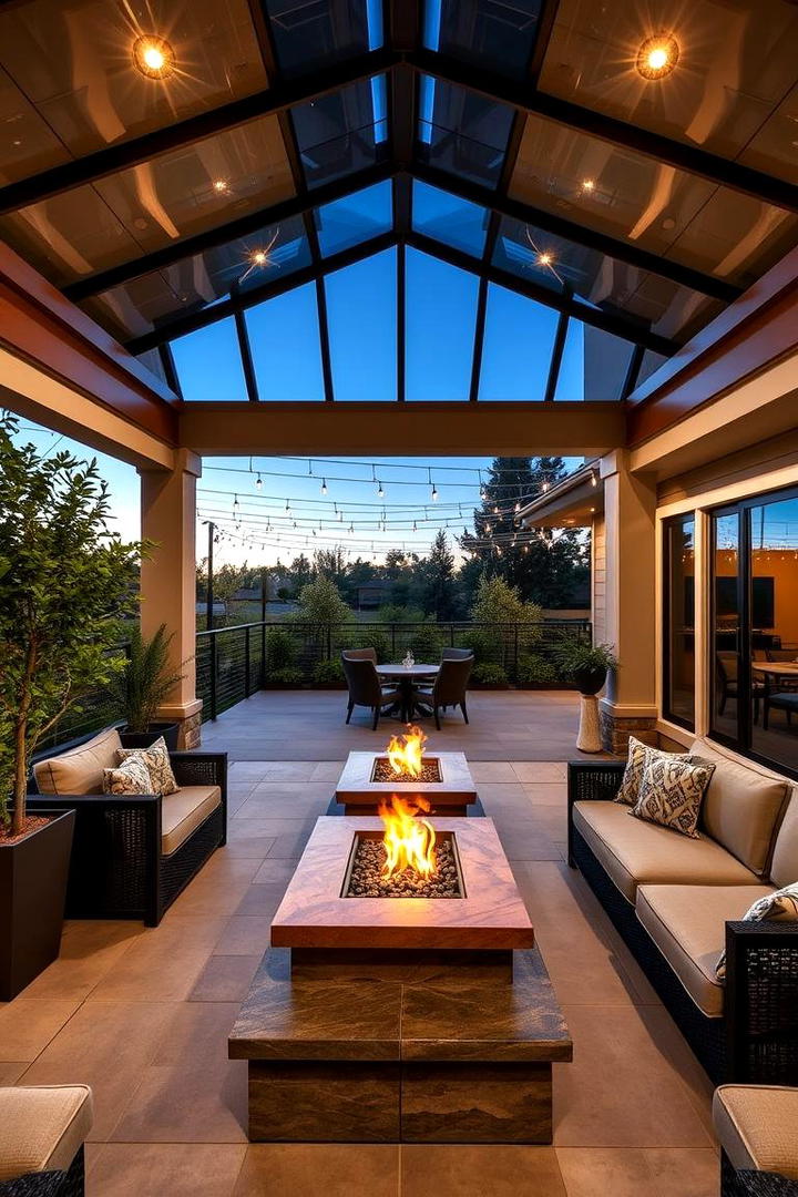 Integrated Outdoor Lounge - 30 Garden Room Ideas