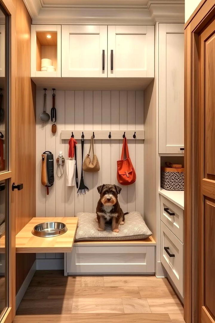 Integrated Pet Care Stations - 30 Mudroom Laundry Room Ideas