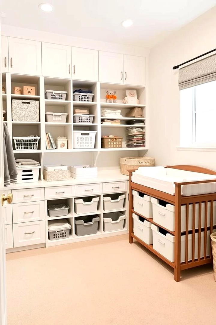 Integrated Storage Solutions - 30 Twin Nursery Ideas