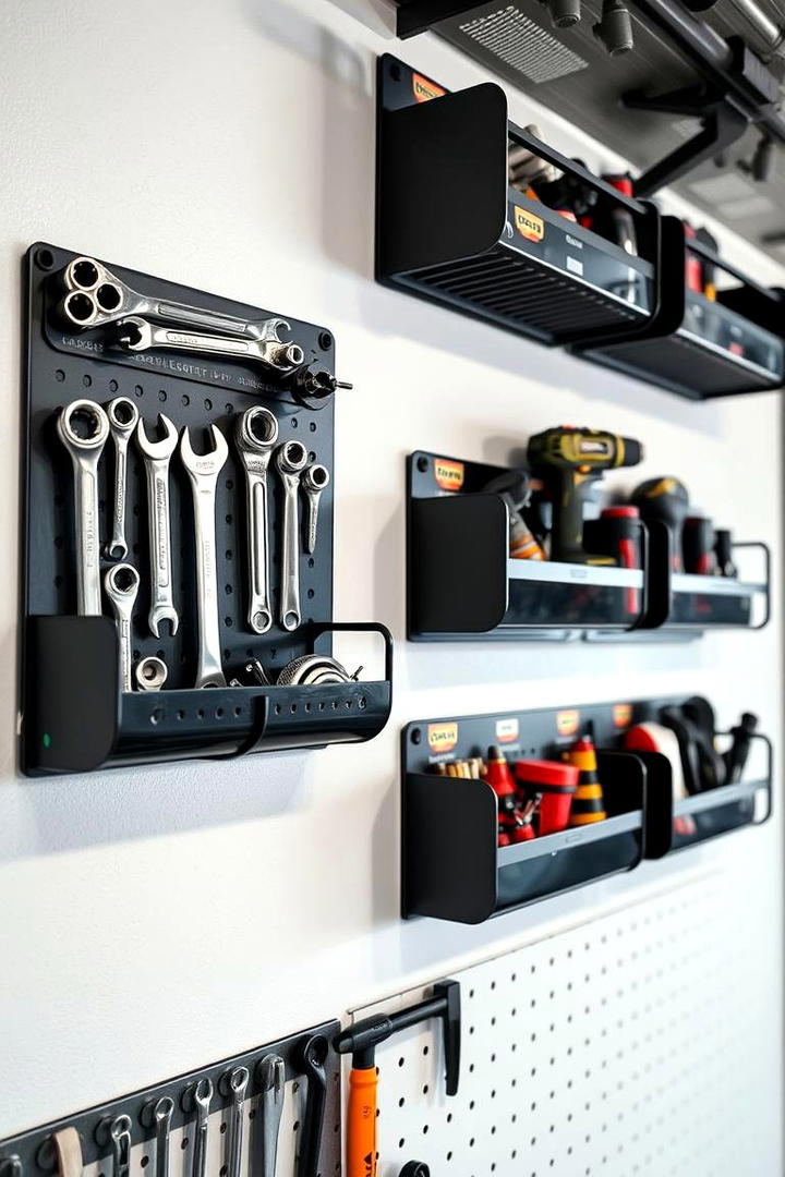 Integrated Tool Organizers - 30 Garage Wall Ideas