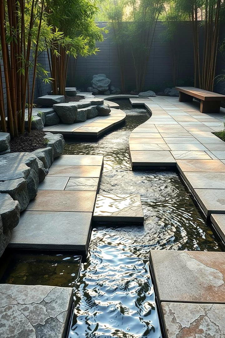 Integrated Water Features - 30 Pavers Around Pool Ideas