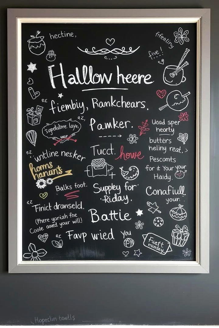 Interactive Chalkboard Wall - 21 Gallery Wall Ideas