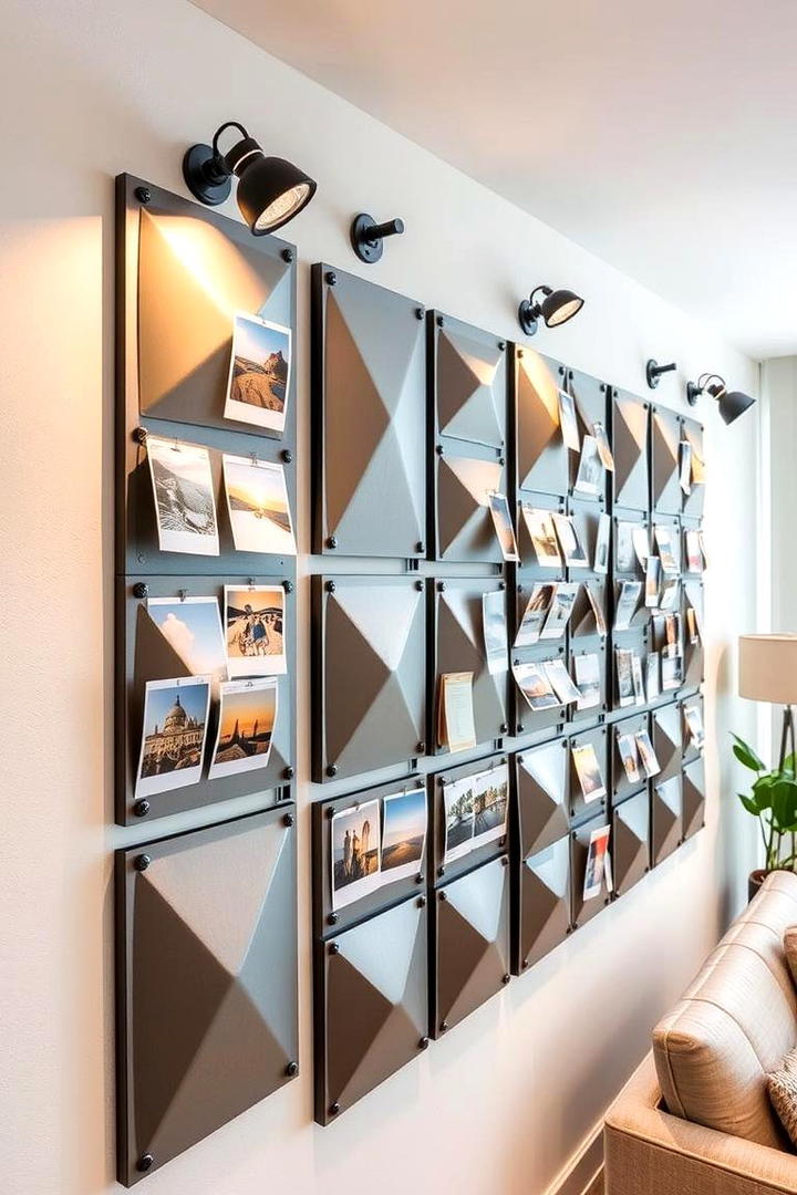 Interactive Magnetic Photo Wall - 21 Photo Wall Ideas