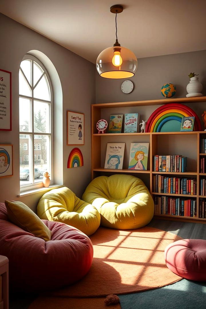 Interactive Reading Nook - 21 playroom ideas