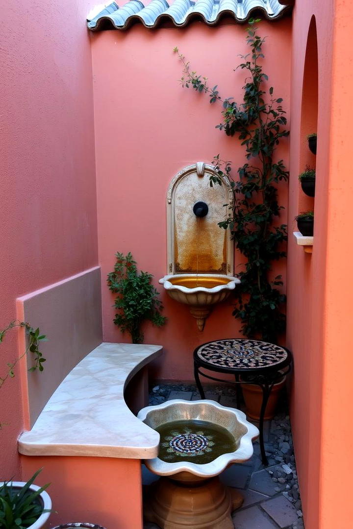 Intimate Courtyard Nook - 30 Spanish Mediterranean House Ideas