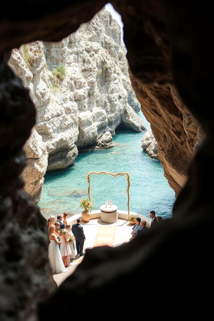 Intimate Cove Ceremony - 21 Beach Wedding Ideas