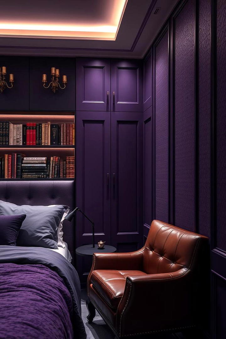 Intimate Plum Space - 30 Purple Bedroom Ideas