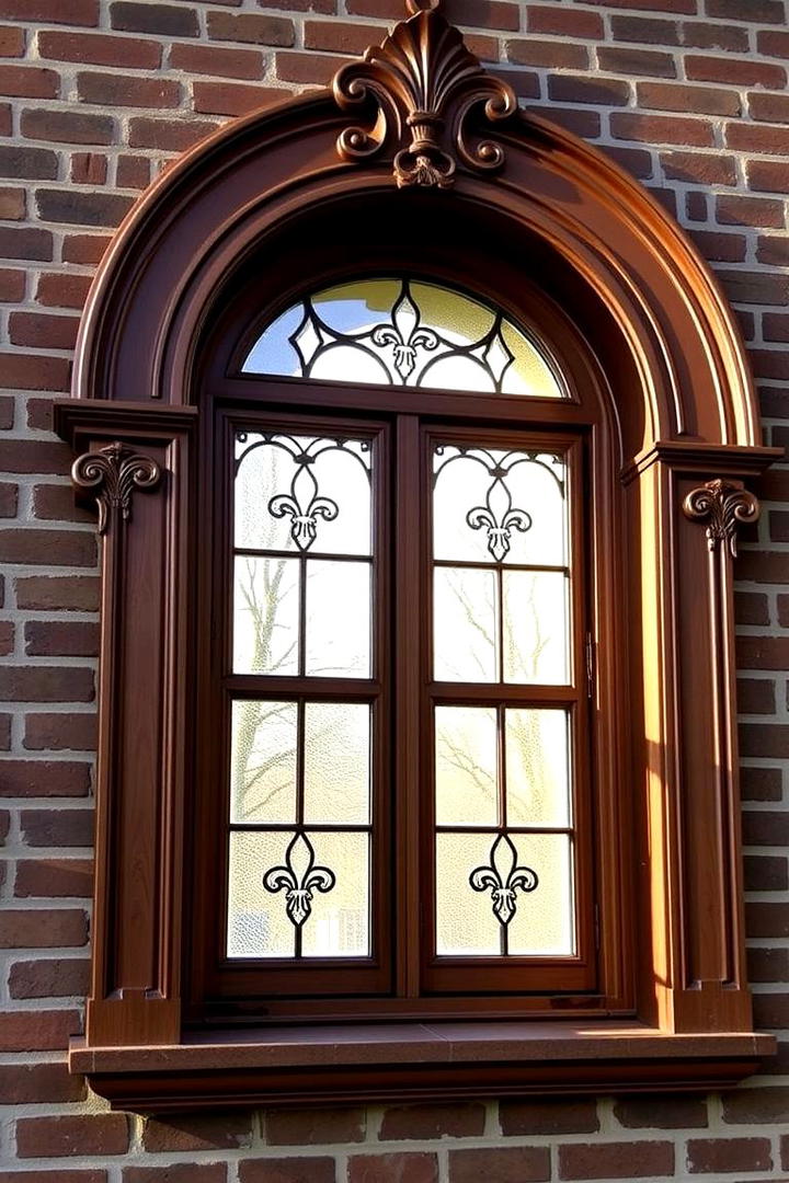 Intricate Carved Trim - 30 Exterior Window Trim Ideas