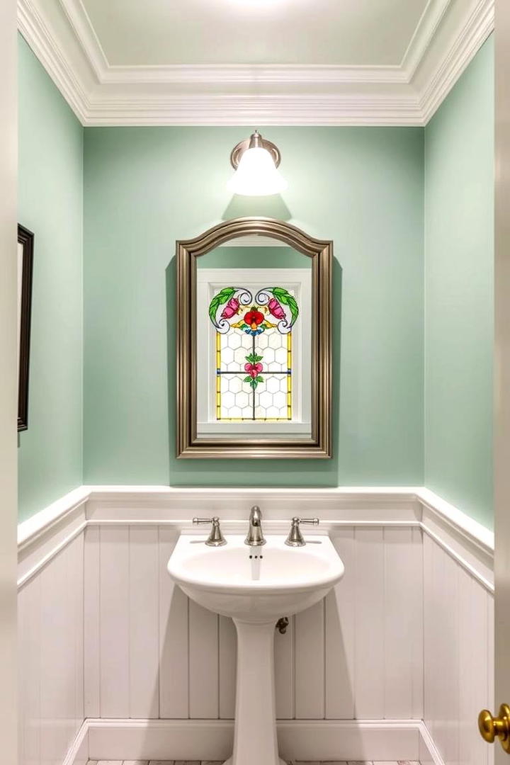 Intricate Molding Details - 30 Cottage Bathroom Ideas