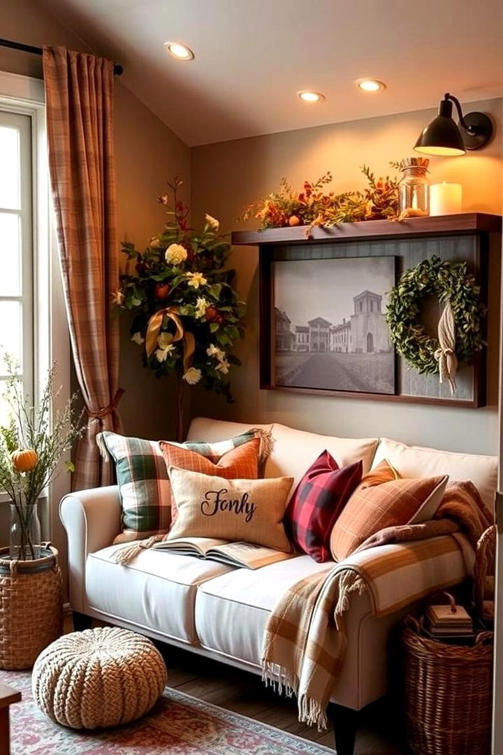 Inviting Cozy Reading Nook - 21 Fall Decor Ideas