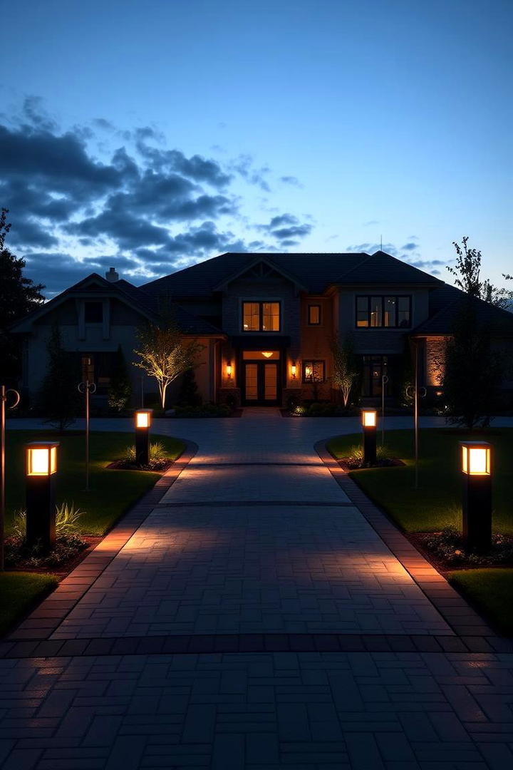 Inviting Driveway Illumination - 21 Outdoor Lighting Ideas