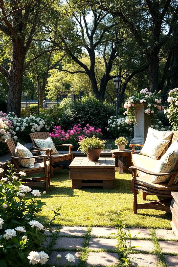 Inviting Garden Seating Area - 21 Backyard Decor Ideas