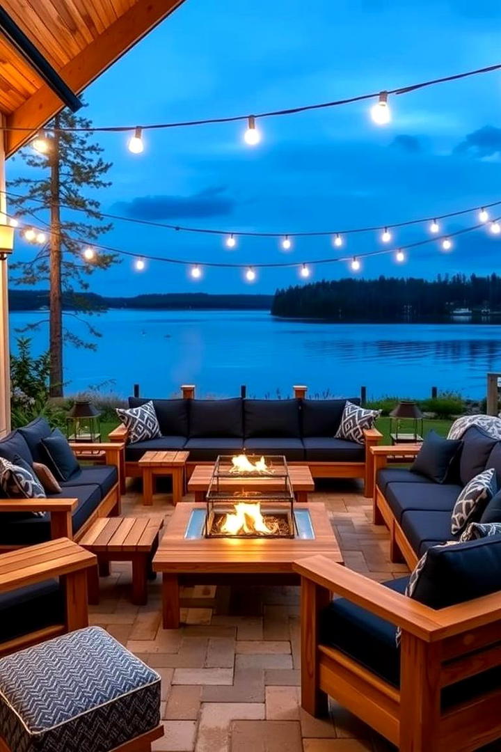 Inviting Outdoor Patios - 21 Lake House Decorating Ideas