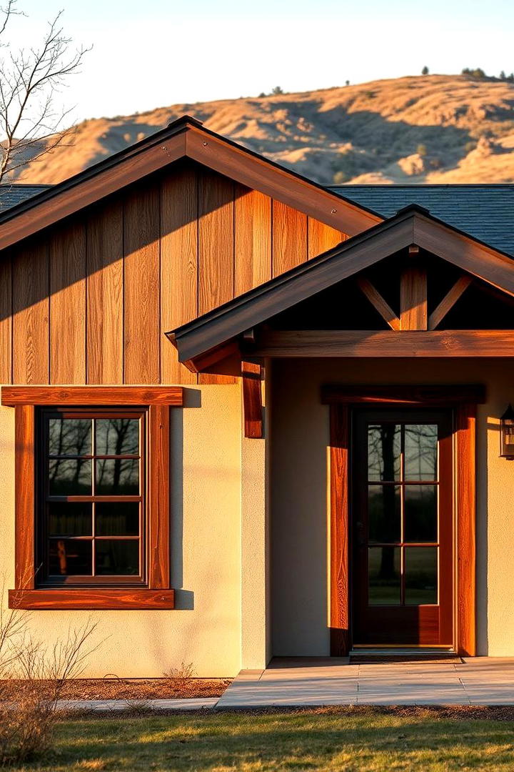 Inviting Wooden Accents - 21 Curb Appeal Inspiration for Ranch Homes