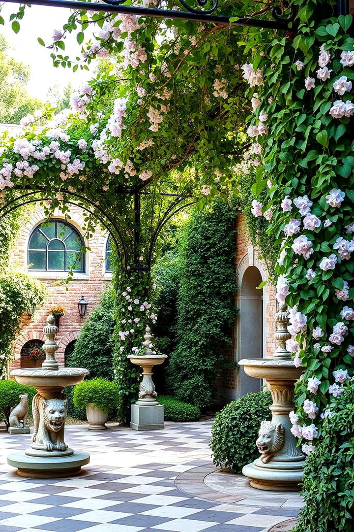 Italian Garden with Climbing Vines - 30 Italian Garden Design Ideas