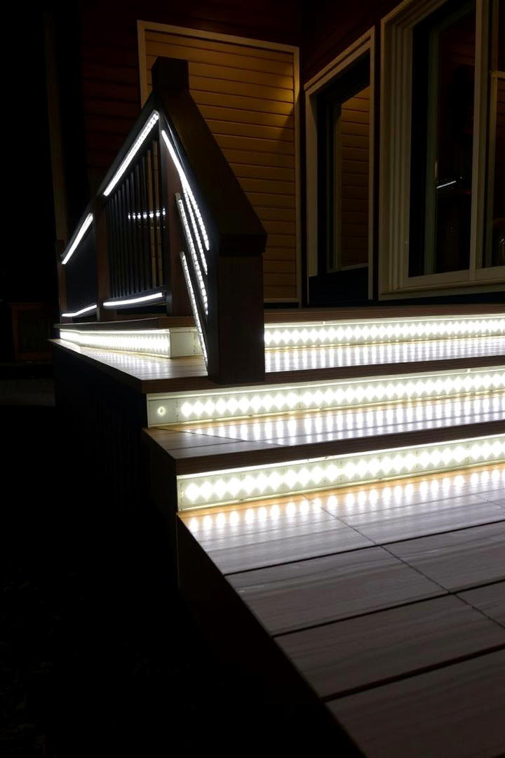 LED Strip Accents - 30 Front Porch Lighting Ideas