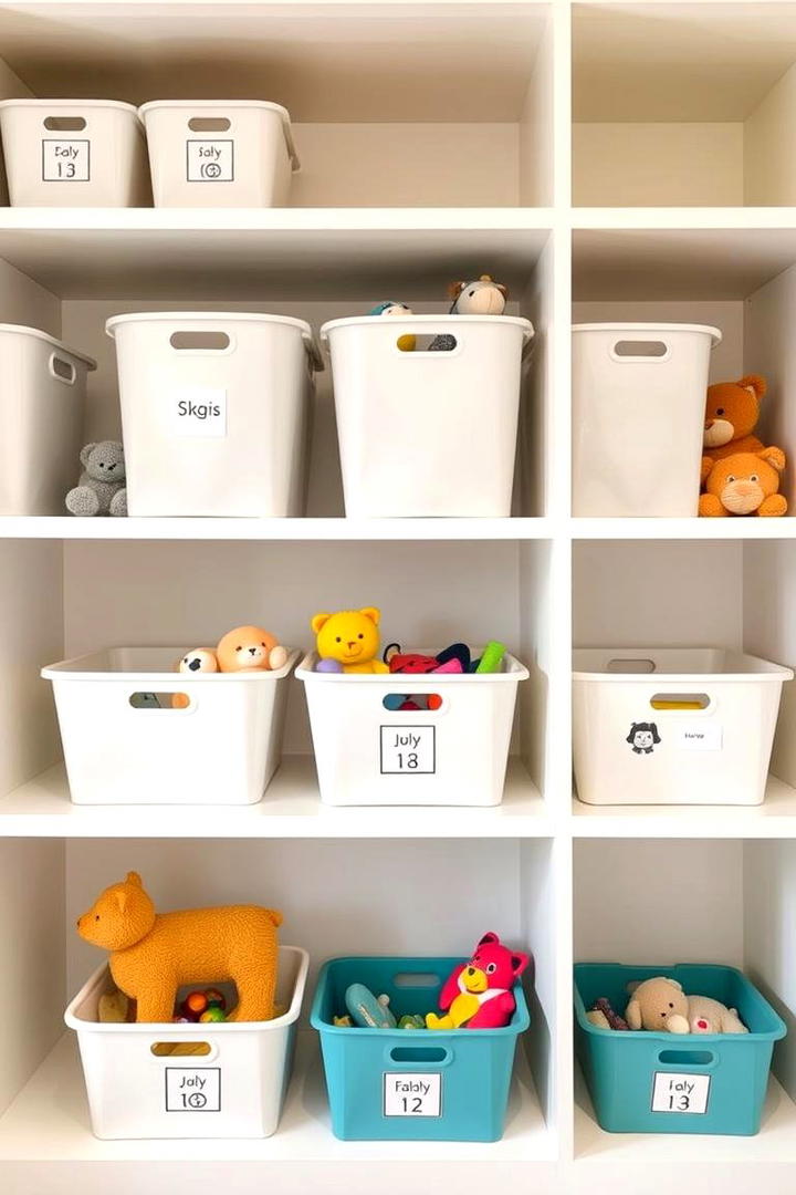 Labelled Storage Solutions - 21 Toy Storage Ideas